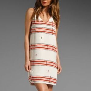 Joie 100% Silk Adore Tribal Print Shift Dress